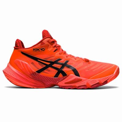 Férfi Asics Metarise Tokyo Röplabda Cipő AS0863571 Narancssárga Piros/Fekete